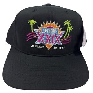Vintage 1995‎ Super Bowl XXIX Snapback Hat Logo Athletic NWT Chargers 49ers NFL